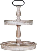 Decorative Trays - Two Tiered Tray Stand Rustic Decor Farmhouse 2 Tiered Tray Serving Tray Seasonal & Holiday