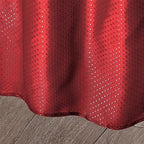 Decorator Table Skirt Ruffled Dobby Fabric Diamond Pattern Hook-and-Loop Adhesive, 10 Feet x 30 Inches, Red in, alternate