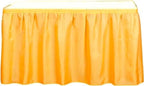 Decorator Table Skirt Ruffled Fabric Diamond Pattern Hook-and-Loop, Wedding Trade Baby Event Buffet, 13 Feet x