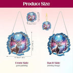 Deer Diamond Painting Hanging Ornament Kit, DIY Special Shaped Rhinestone Window Hanging Kit, Suitable for Home, alternate