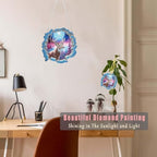 Deer Diamond Painting Hanging Ornament Kit, DIY Special Shaped Rhinestone Window Hanging Kit, Suitable for Home, alternate