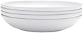 Delray 4-Piece Bone China Pasta Bowls White 37 oz in 9" Round Pasta Bowls (Set of 4) in White