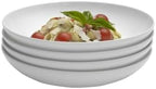 Delray 4-Piece Bone China Pasta Bowls White 37 oz in 9" Round Pasta Bowls (Set of 4) in White, alternate view 4