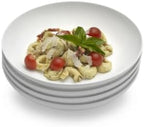 Delray 4-Piece Bone China Pasta Bowls White 37 oz in 9" Round Pasta Bowls (Set of 4) in White, alternate view 5