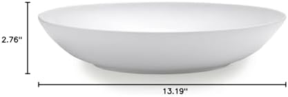 Delray Bone China Round Pasta Serving Bowl, 13-Inch in 13" Round Pasta Bowl in White, alternate view 2
