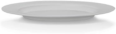 Delray Bone China Round Platter, 12-Inch in 12" Round Platter in White, alternate view 2