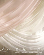 Deluxe Spring Artificial Wedding Arch Flowers with Drapes Kit in Pk-cream, alternate view 4