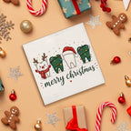 Dental Christmas Decor, Cute Christmas Teeth Wooden Sign Decorations, alternate view 4