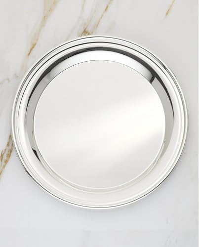 Derby Silverplate Round Serving Tray, 12-Inch in Silver, alternate view 3