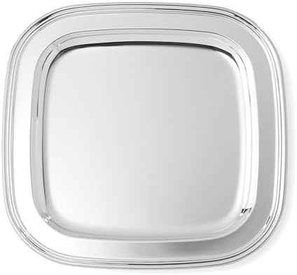 Derby Silverplate Square Serving Tray, 11-Inch in Silver