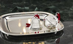 Derby Silverplate Square Serving Tray, 11-Inch in Silver, alternate view 2