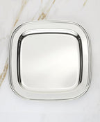 Derby Silverplate Square Serving Tray, 11-Inch in Silver, alternate view 3