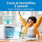 Desktop Air Cooler, Personal Portable Fan with 3-Speeds, Evaporative Air Cooler with 0.5L Water Tank, Air Cooler, alternate