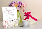 Dessert Bar Sign for Wedding Reception, Pink Flower Style Wooden Sign With Stand, Dessert Table Decor, Party, alternate view