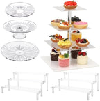 Dessert Table Display Set, 6 PCS Acrylic Cake Stands & Cupcake Tower in Clear, alternate view 7