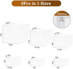 Dessert Table Display Set,6pcs Buffet Risers, Cake Ttand, Transparent Buffet Risers, Acrylic Boxes For Display, alternate