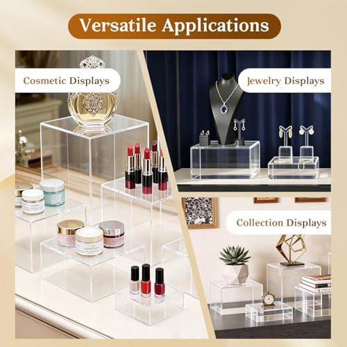 Dessert Table Display Set,6pcs Buffet Risers, Cake Ttand, Transparent Buffet Risers, Acrylic Boxes For Display, alternate