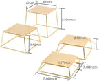Dessert Table Risers Display Stands Food display Gold Metal Square Retail Pizza, Cupcake, Candy Stands Food, alternate view 3