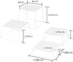 Dessert Table Risers Display Stands Food display White Metal Square Retail Pizza, Cupcake, Candy Stands Food, alternate view