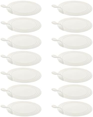 Dessert Trays 100 pcs Round Cake Boards Mousse Serving Trays Plastic Pastry Bases for Party Baking Food Display, alternate