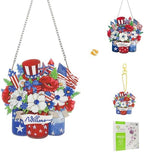 Diamond Painting Double-Sided Hanging Ornament Set, DIY Irregular Shaped Rhinestone Window Decoration Set
