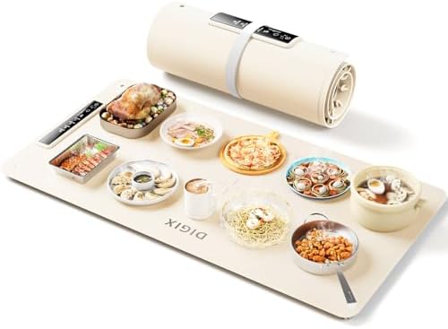 DIGIX Food Warming Mat Extra Large, XXL 36"x16", Warming Mat For Food, Food Warmer Chafing Dishes, Portable Food