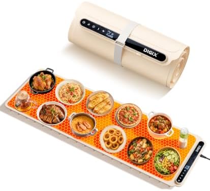 DIGIX Warming Mat for Food Extra Large 45''x15'', 8s Fast Heating