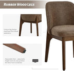 Dining Chairs Set of 2, Faux Leather Wood Kitchen Chairs, Dark Brown in Dark Brown, alternate view 3