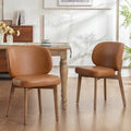 Dining Chairs Set of 2 Kitchen Dining Room Chairs Modern Brown