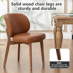 Dining Chairs Set of 2 Kitchen Dining Room Chairs Modern Brown, alternate view 5