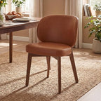 Dining Chairs Set of 2 Kitchen Dining Room Chairs Modern Brown, alternate view 6