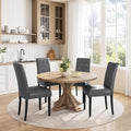 Dining Chairs Set of 4 Button Tufted Kitchen Chairs Gray