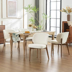 Dining Chairs Set of 4 Modern Kitchen Dining Room Chairs Beige
