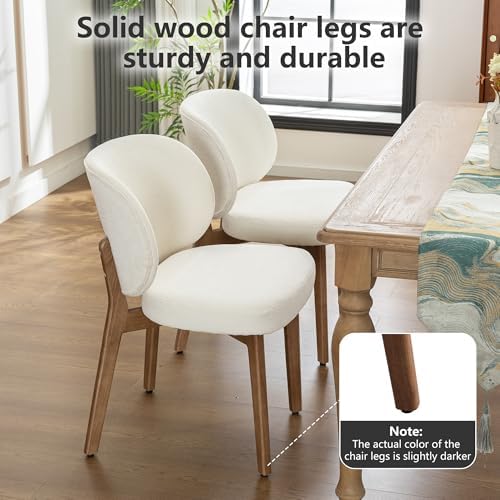 Dining Chairs Set of 4 Modern Kitchen Dining Room Chairs Beige, alternate view 5