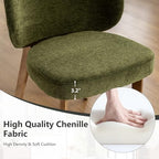 Dining Chairs Set of 4 Modern Kitchen Dining Room Chairs Green, alternate view 3