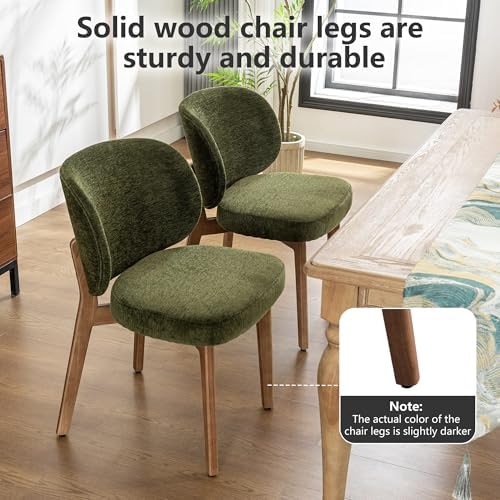 Dining Chairs Set of 4 Modern Kitchen Dining Room Chairs Green, alternate view 5
