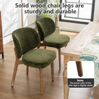 Dining Chairs Set of 4 Modern Kitchen Dining Room Chairs Green, alternate view 5