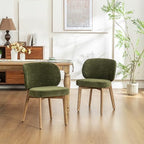 Dining Chairs Set of 4 Modern Kitchen Dining Room Chairs Green, alternate view 6