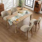Dining Chairs Set of 4 Modern Kitchen Dining Room Chairs Khaki