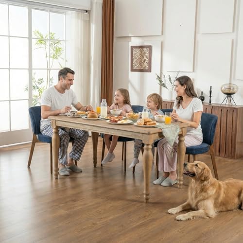 Dining Chairs Set of 4 Modern Kitchen Dining Room Chairs Navy Blue, alternate view 6