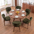 Dining Chairs Set of 6 Modern Kitchen Dining Room Chairs Green