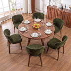 Dining Chairs Set of 6 Modern Kitchen Dining Room Chairs Green