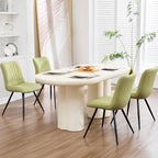 Dining Chairs Set of 8, Modern Dining Chairs with Thick Cushions, PU Leather Upholstered Kitchen Dining Room, alternate view