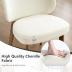 Dining Chairs Set of 8 Modern Kitchen Dining Room Chairs Beige, alternate view 3