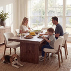 Dining Chairs Set of 8 Modern Kitchen Dining Room Chairs Beige, alternate view 6