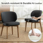 Dining Chairs Set of 8 Modern Kitchen Dining Room Chairs Black, alternate view 3