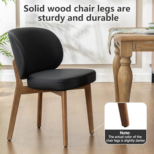 Dining Chairs Set of 8 Modern Kitchen Dining Room Chairs Black, alternate view 5