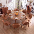 Dining Chairs Set of 8 Modern Kitchen Dining Room Chairs Brown