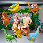Dinosaur Foil Balloons Set (35-50 In), 6 Pieces Large Dinosaur Mylar Helium Balloons for Kids, Giant Cute Dino, alternate
