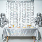 Disco Dancing Ball Shaped Party Backdrop - 3.2ft x 6.5ft - 2 Packs, alternate view 2